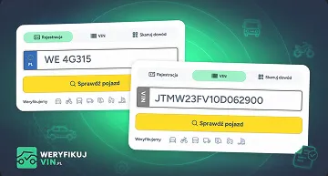 Sprawdzenie pojazdu po numerze VIN lub rejestracji
